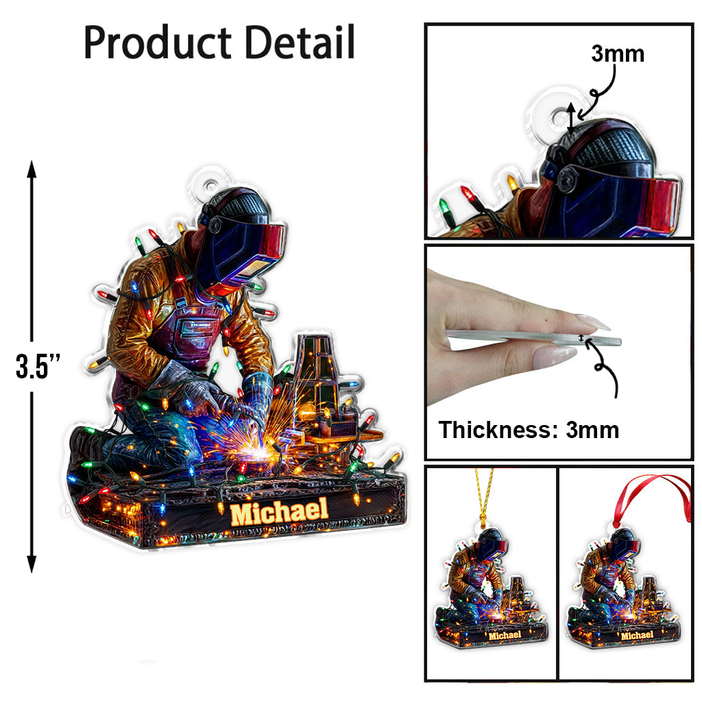 Proud Welder - Personalized Welder Ornament
