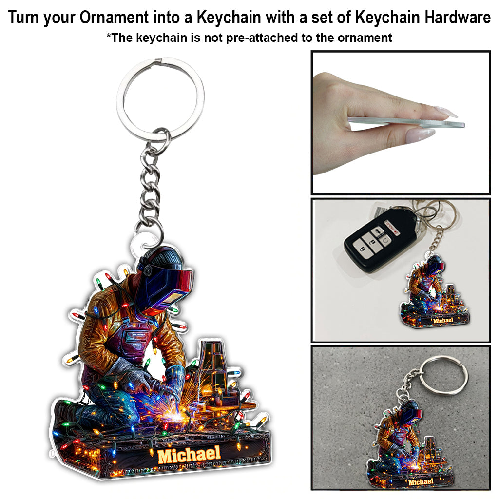 Proud Welder - Personalized Welder Ornament