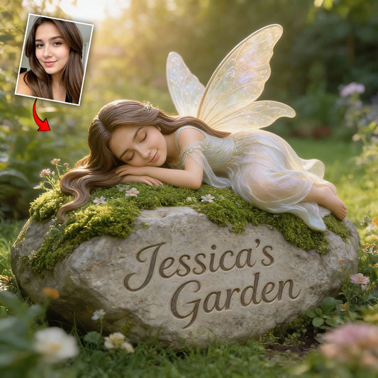 Custom Garden Fairy From Any Photo - Personalized Gardening Acrylic Garden Sign/ Acrylic Plaque Sign