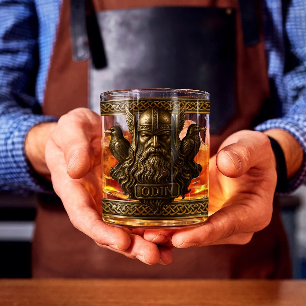 Allfather - Personalized Viking Whiskey Glass