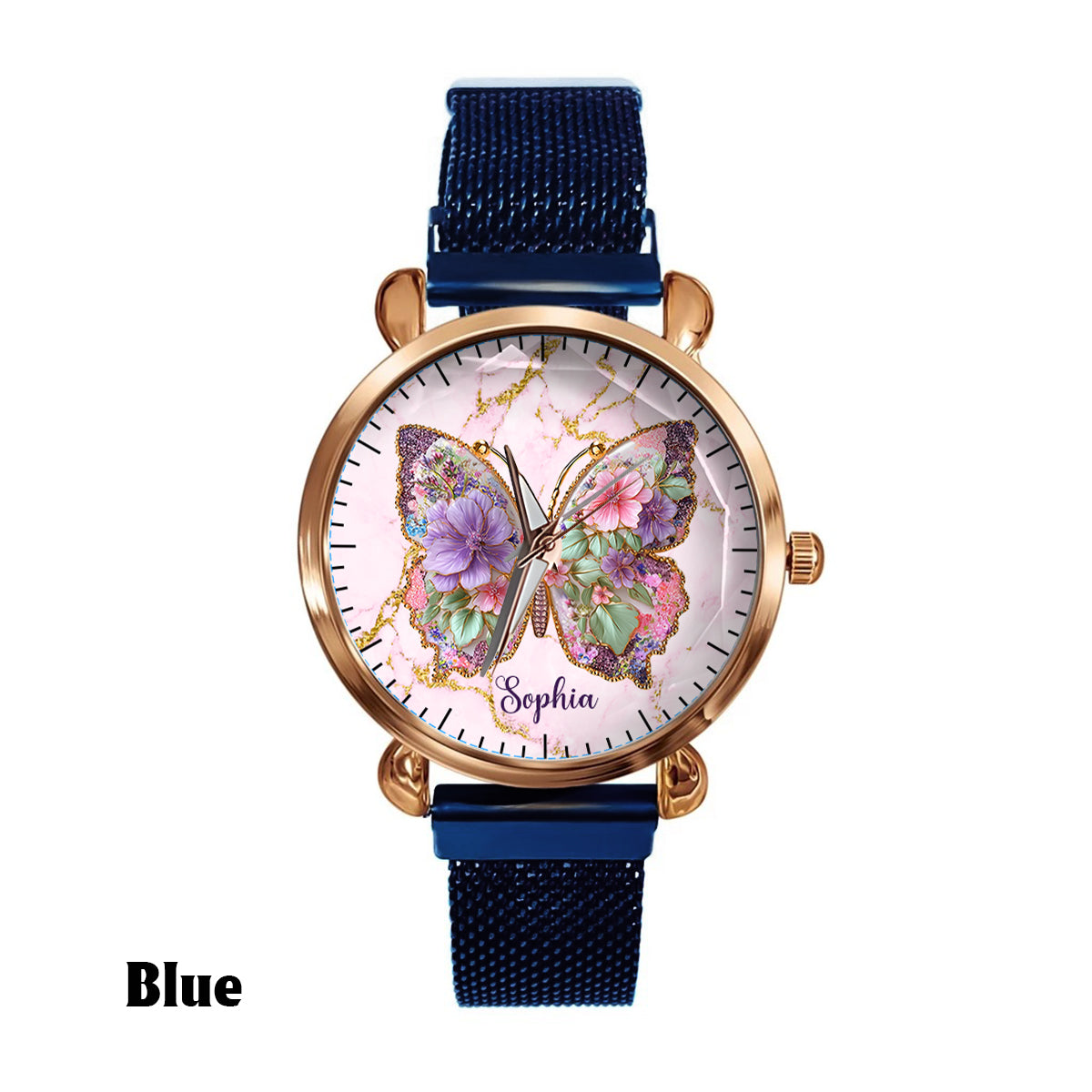 Love Butterfly - Personalized Butterfly Women Hand Watch