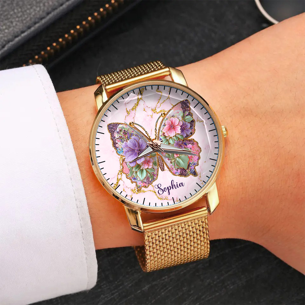 Love Butterfly - Personalized Butterfly Women Hand Watch