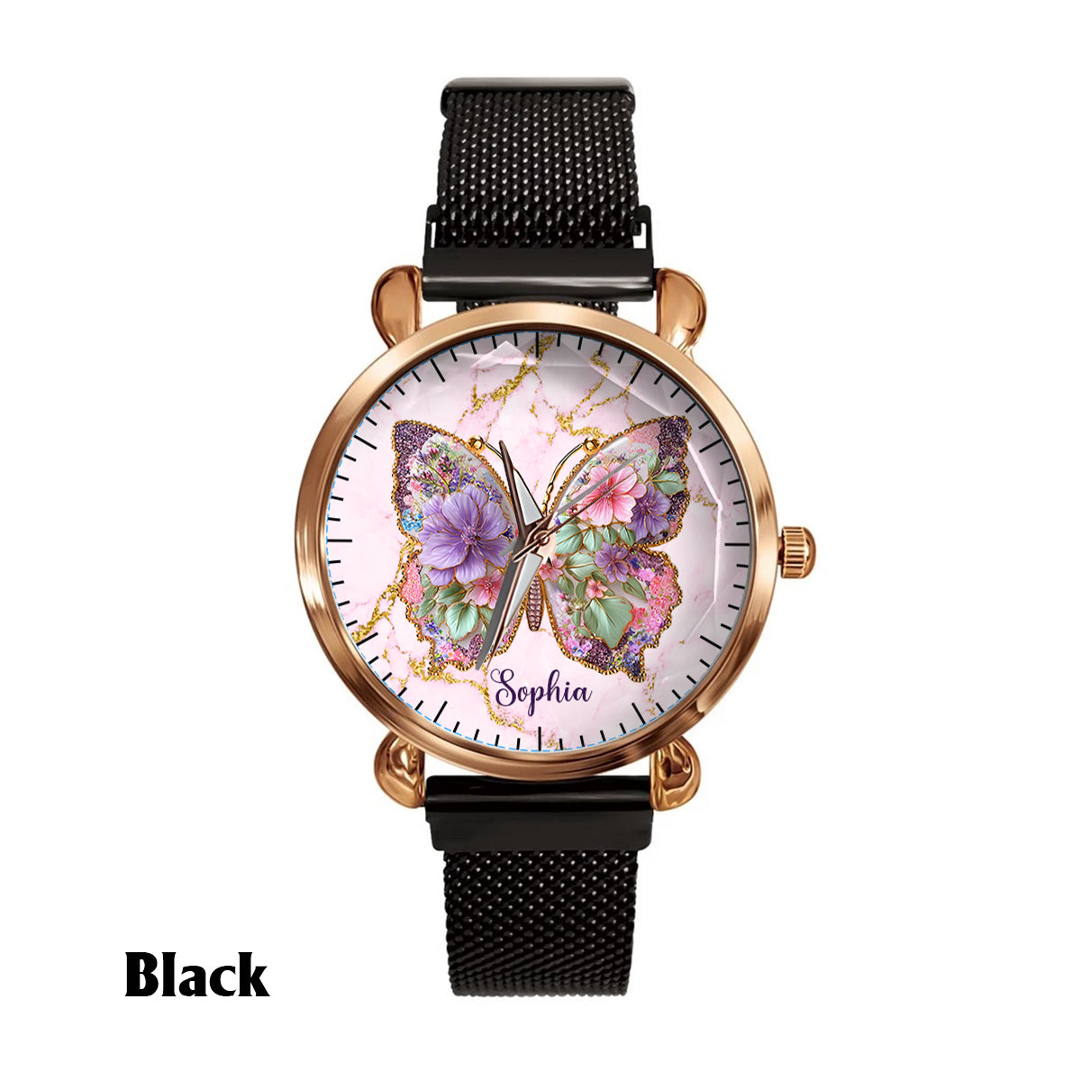 Love Butterfly - Personalized Butterfly Women Hand Watch