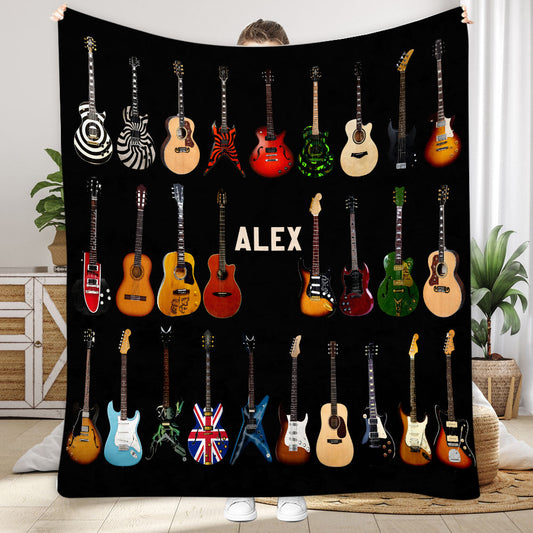 Rhythm & Cozy - Personalized Guitar Blanket