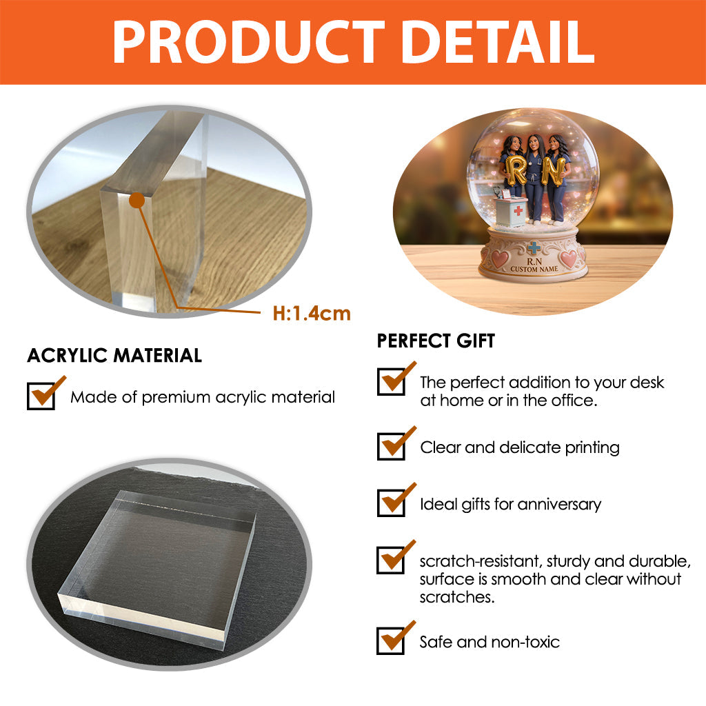 Custom From Any Photo - Personalized Nurse Custom Shaped Acrylic Plaque