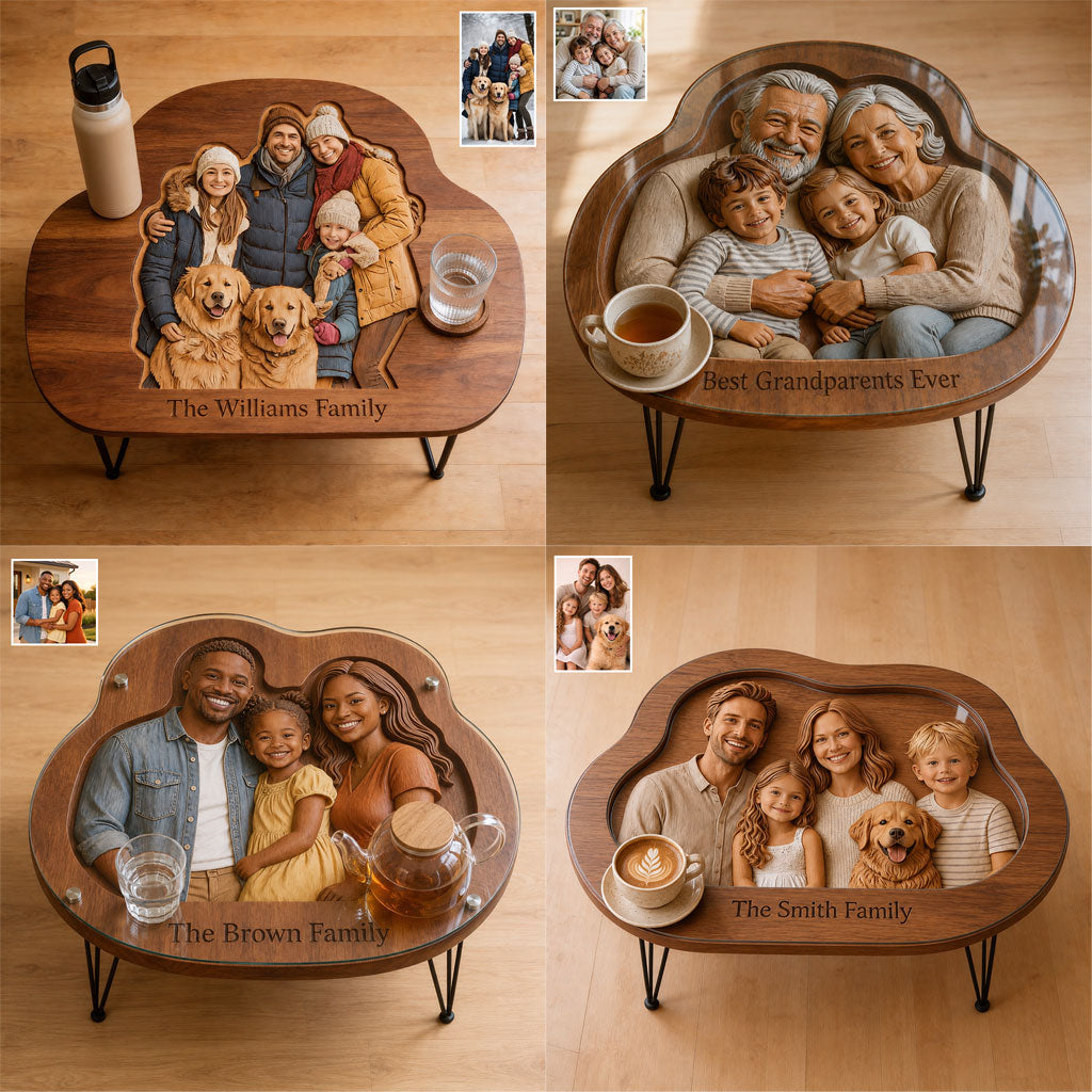 Custom From Any Photo - Personalized Family Table Custom Shape