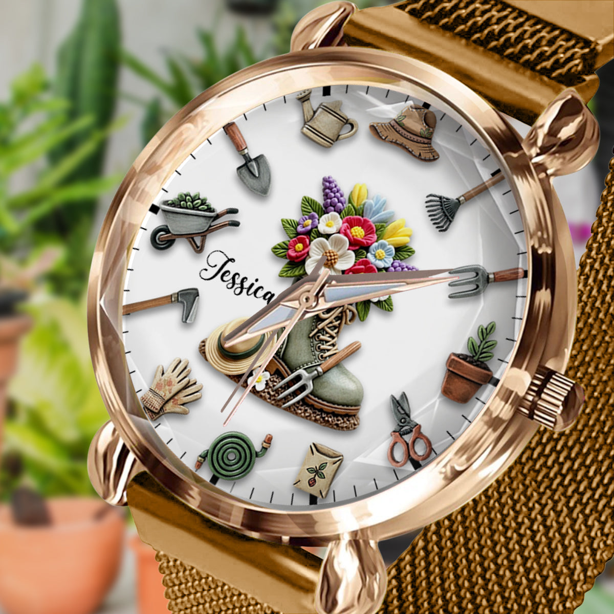Gardening Time - Personalized Gardening Women Hand Watch