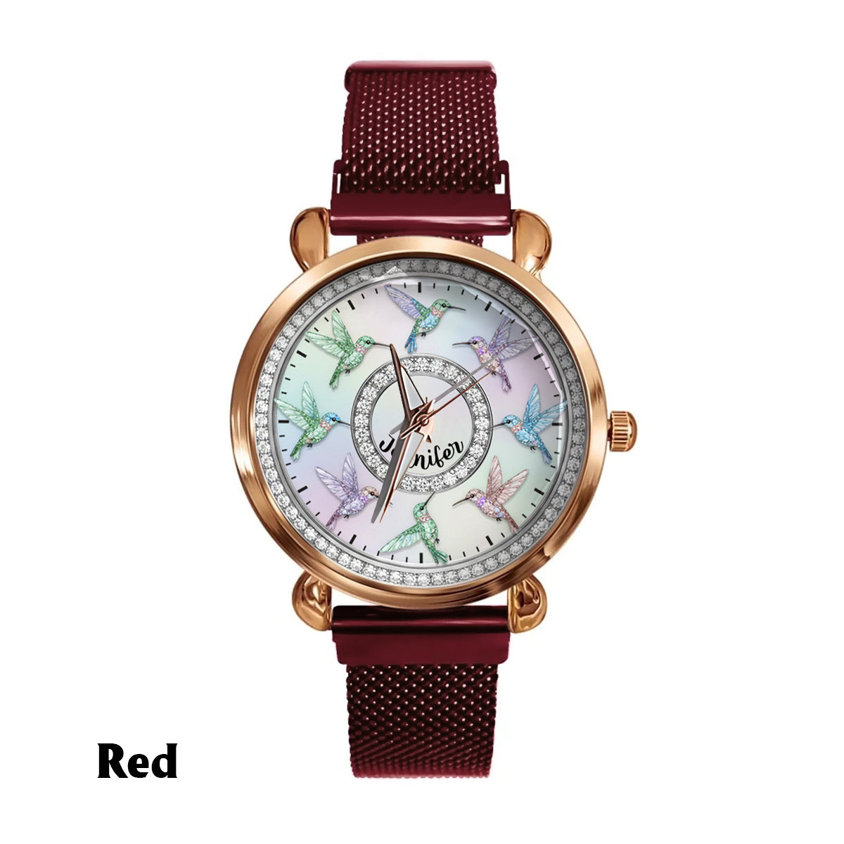 Beautiful Hummingbirds - Personalized Gardening Women Hand Watch