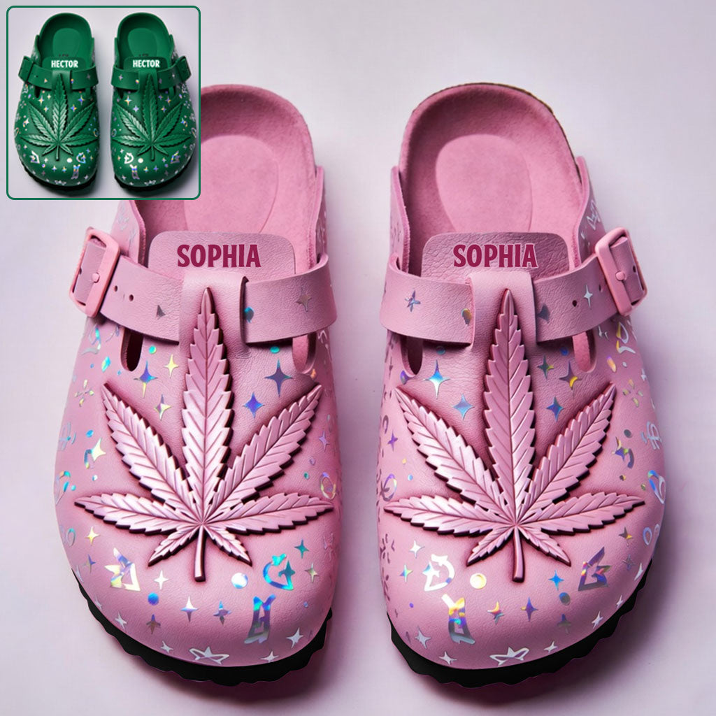 Stoner Chick - Personalized Weed Clogs With Arch Support