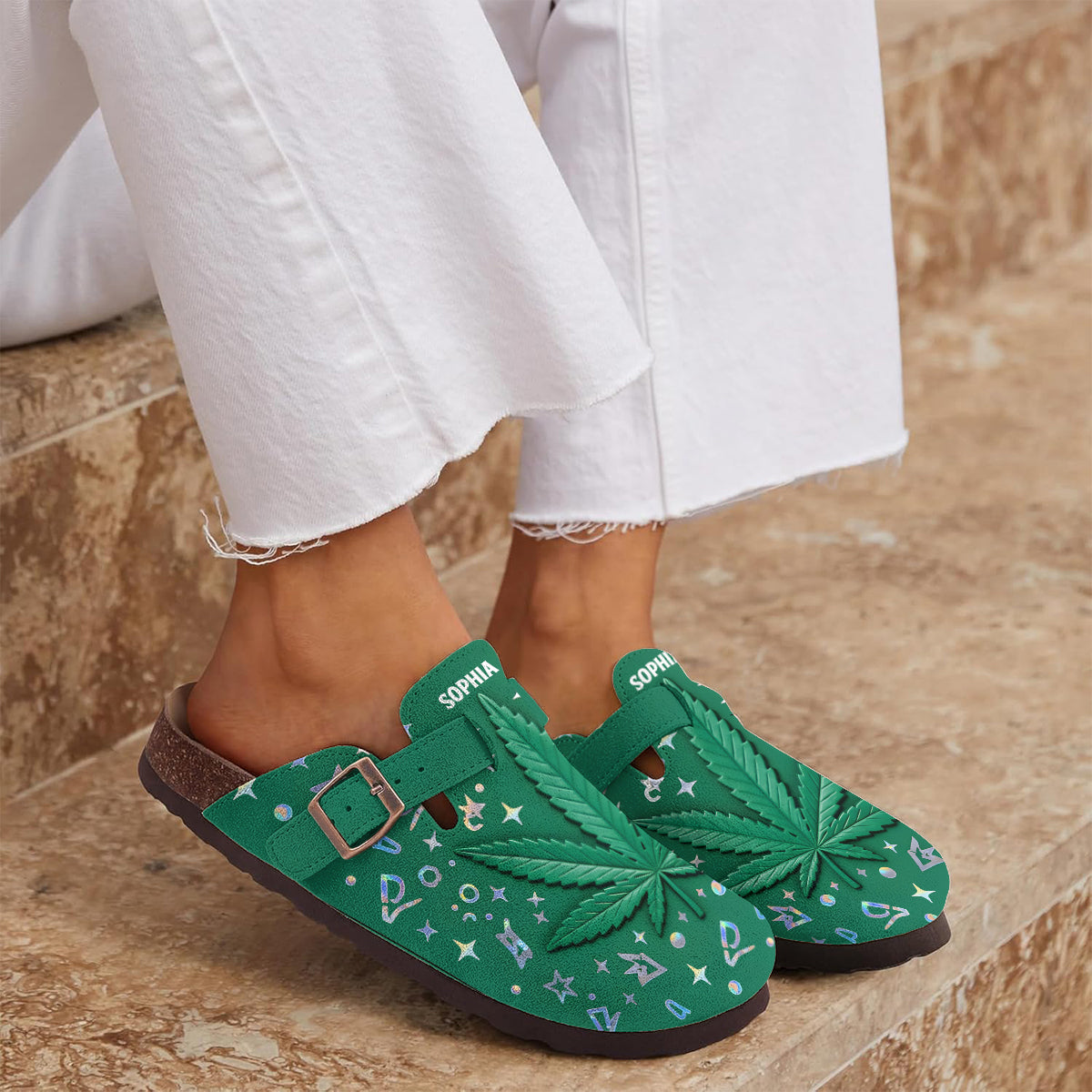 Stoner Chick - Personalized Weed Clogs With Arch Support