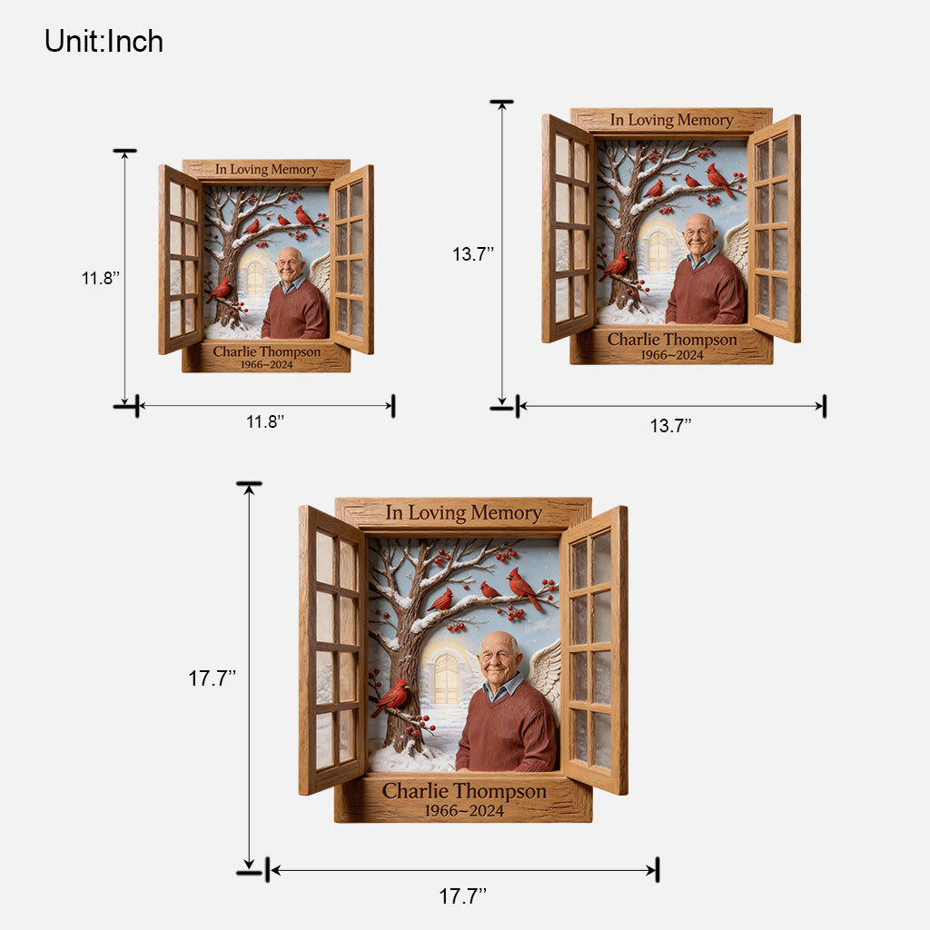 In Loving Memory - Personalized Memorial Custom Shaped Wood Sign