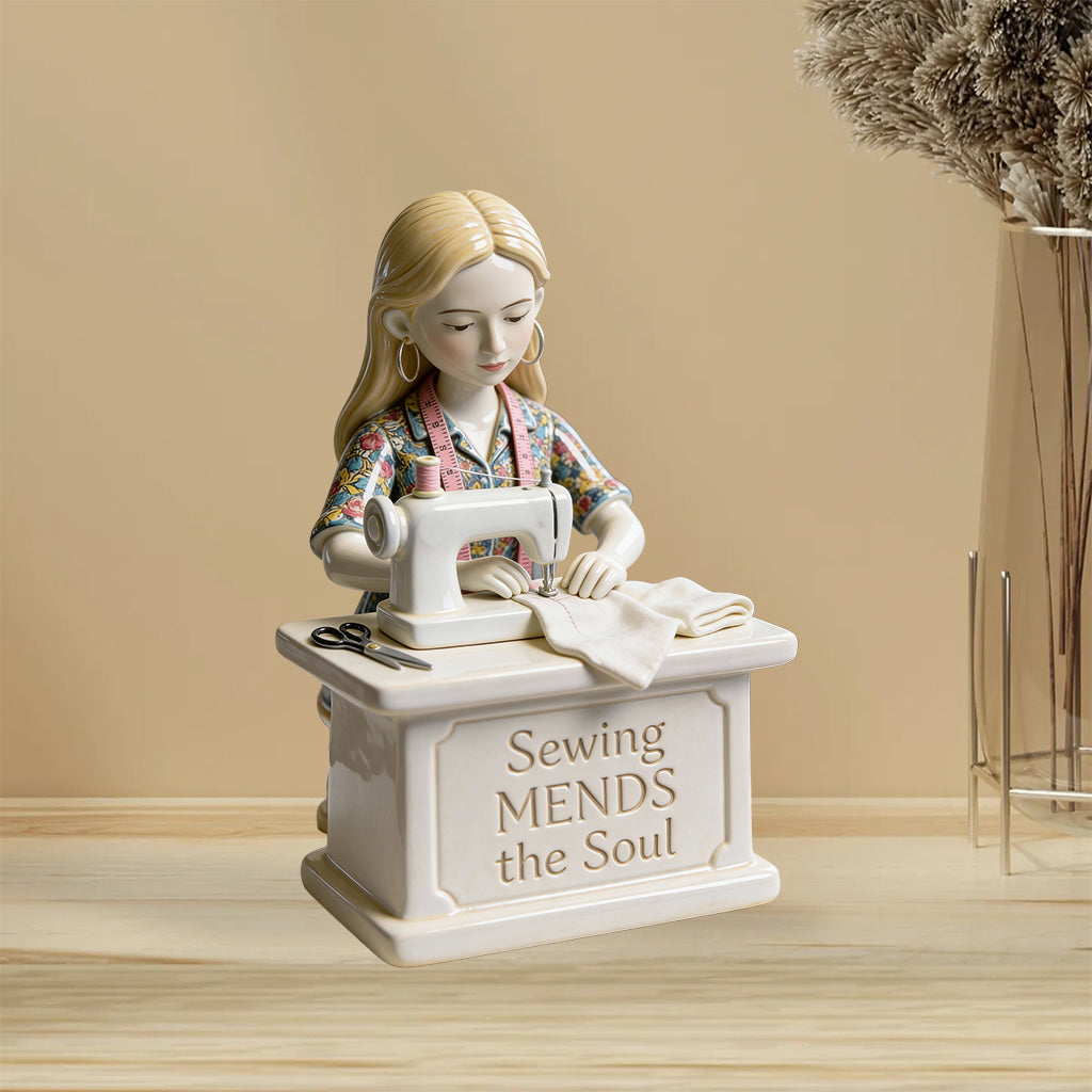 Sewing Mends the Soul - Personalized Sewing Custom Shaped Acrylic Plaque