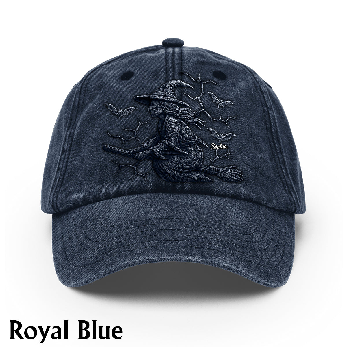 Beware Of The Witch - Personalized Witch Washed Denim Cap