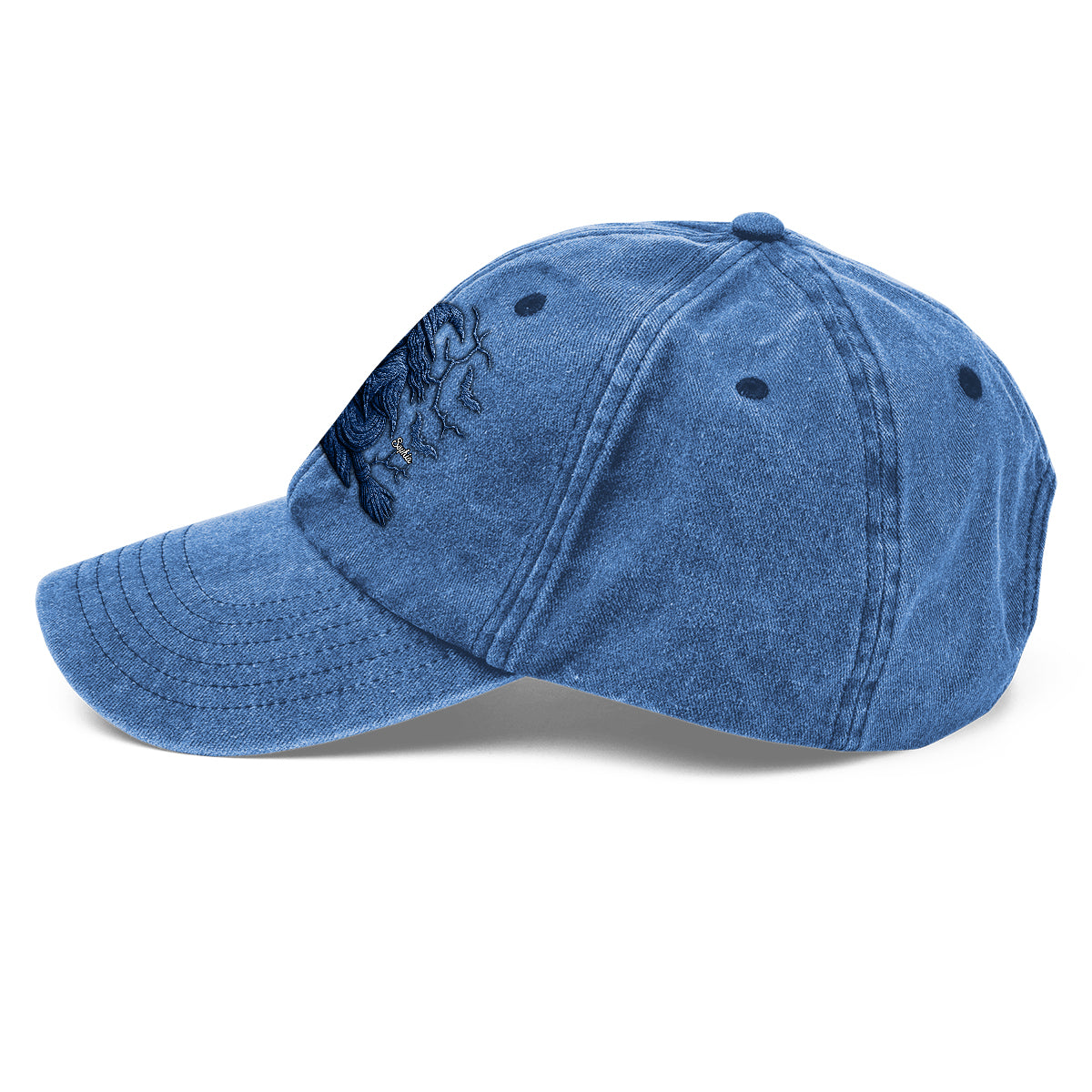 Beware Of The Witch - Personalized Witch Washed Denim Cap