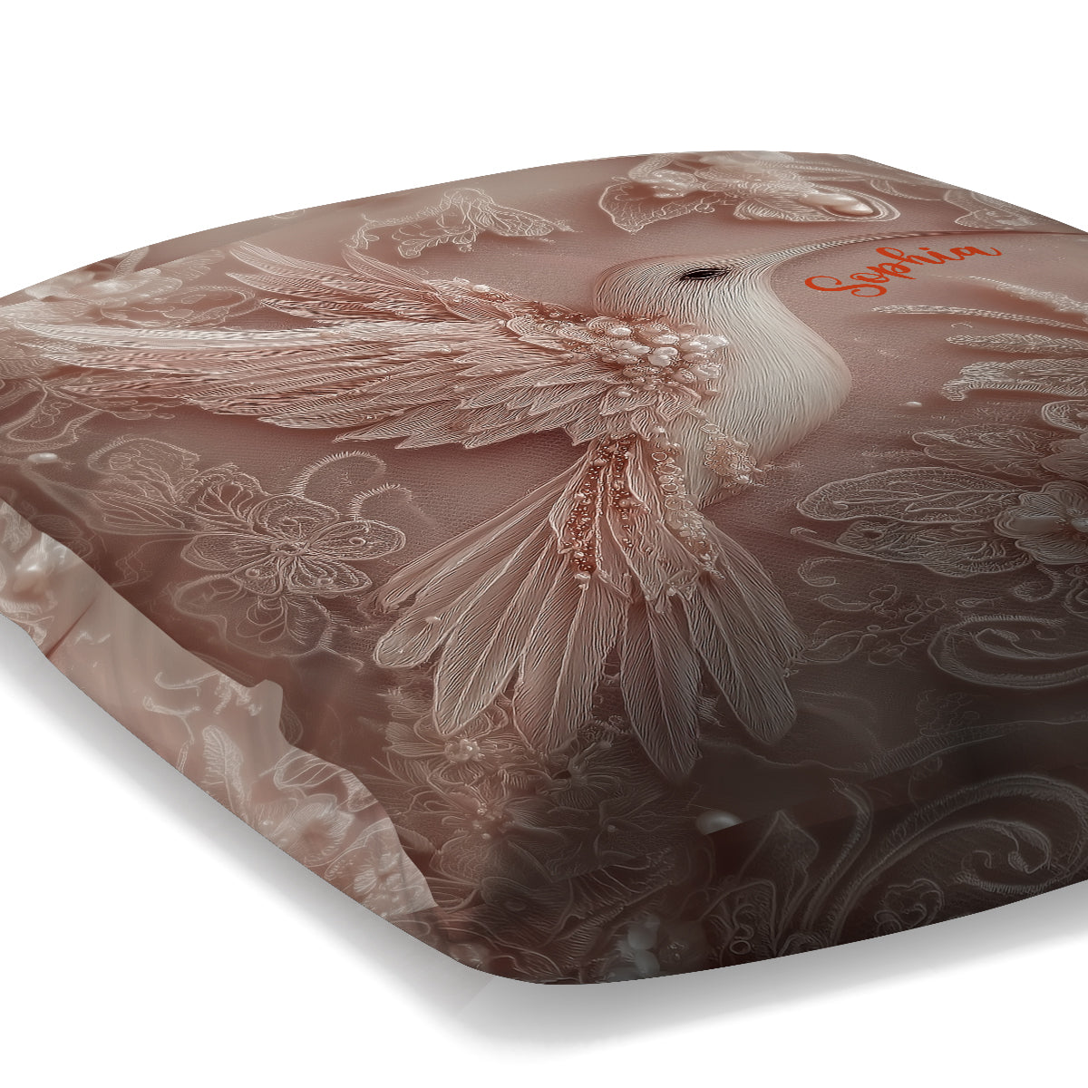 Beautiful Hummingbird - Personalized Hummingbird Throw Pillow