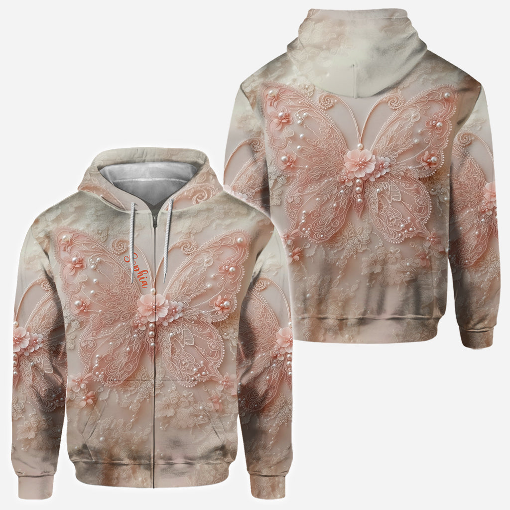 Beautiful Butterfly - Personalized Butterfly All Over Shirt