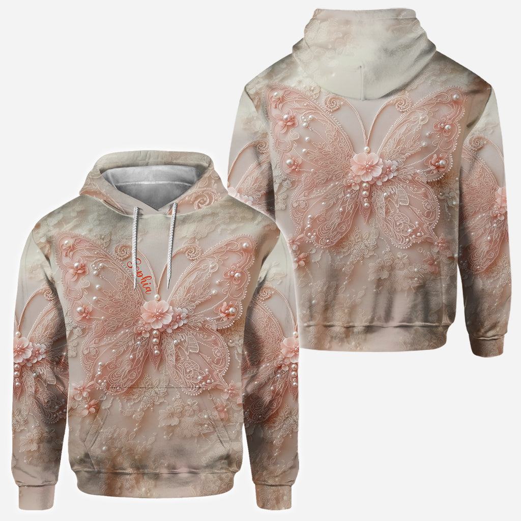 Beautiful Butterfly - Personalized Butterfly All Over Shirt