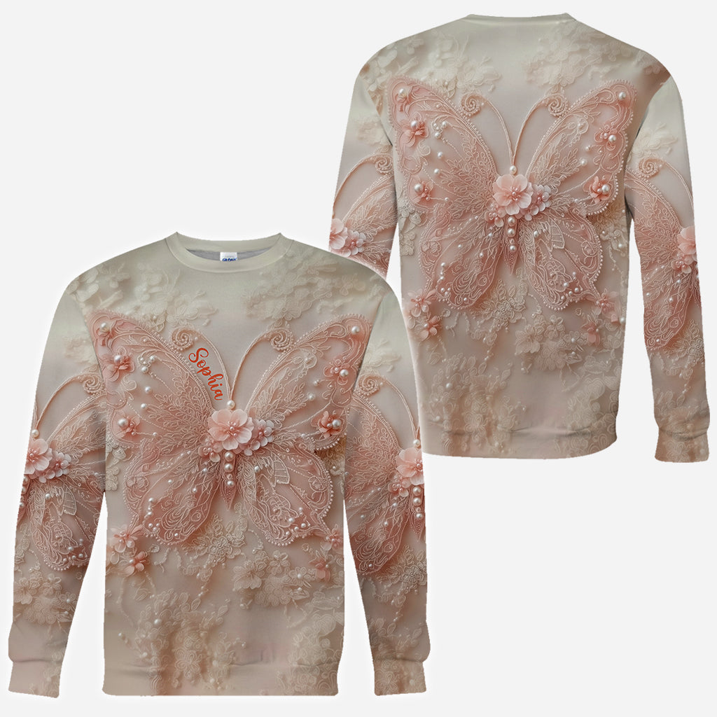 Beautiful Butterfly - Personalized Butterfly All Over Shirt