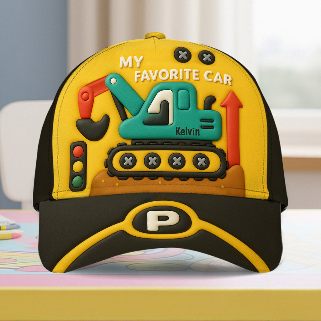 Excavator Cute Children's Gift - Personalized Kid Classic Cap