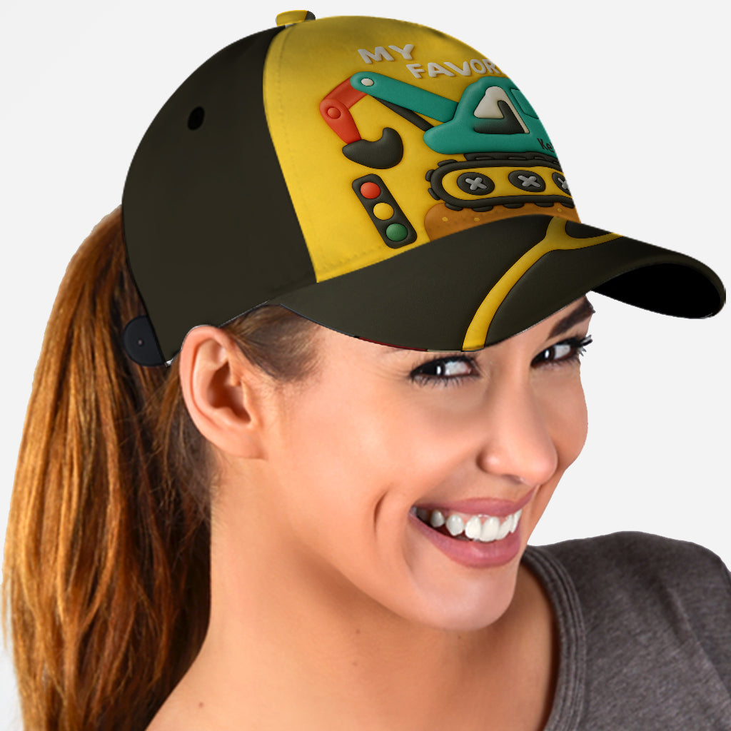 Excavator Cute Children's Gift - Personalized Kid Classic Cap