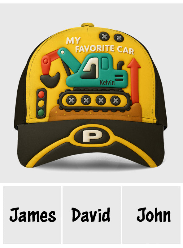 Excavator Cute Children's Gift - Personalized Kid Classic Cap