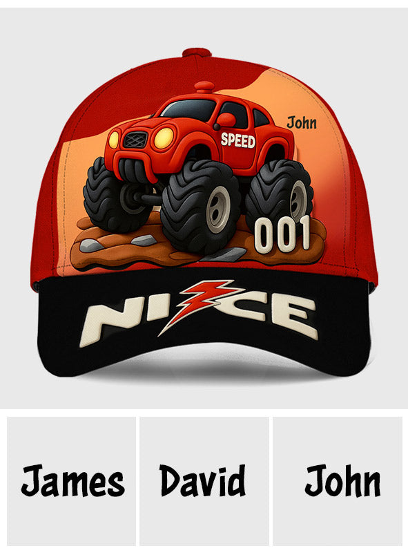 Monster Truck Cute Children's Gift - Personalized Kid Classic Cap