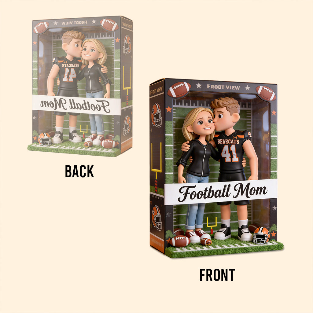 Football Mom - Personalized Football Custom Shaped Acrylic Plaque