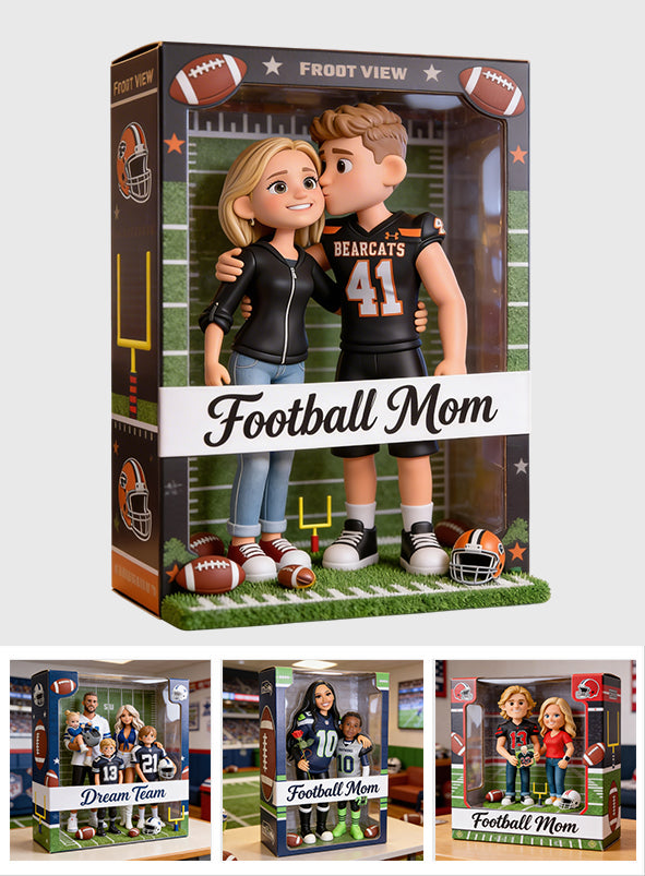 Football Mom - Personalized Football Custom Shaped Acrylic Plaque