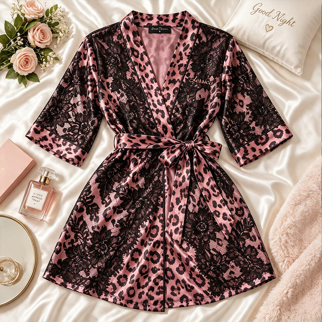 Untamed Beauty - Personalized Self Love Satin Robe