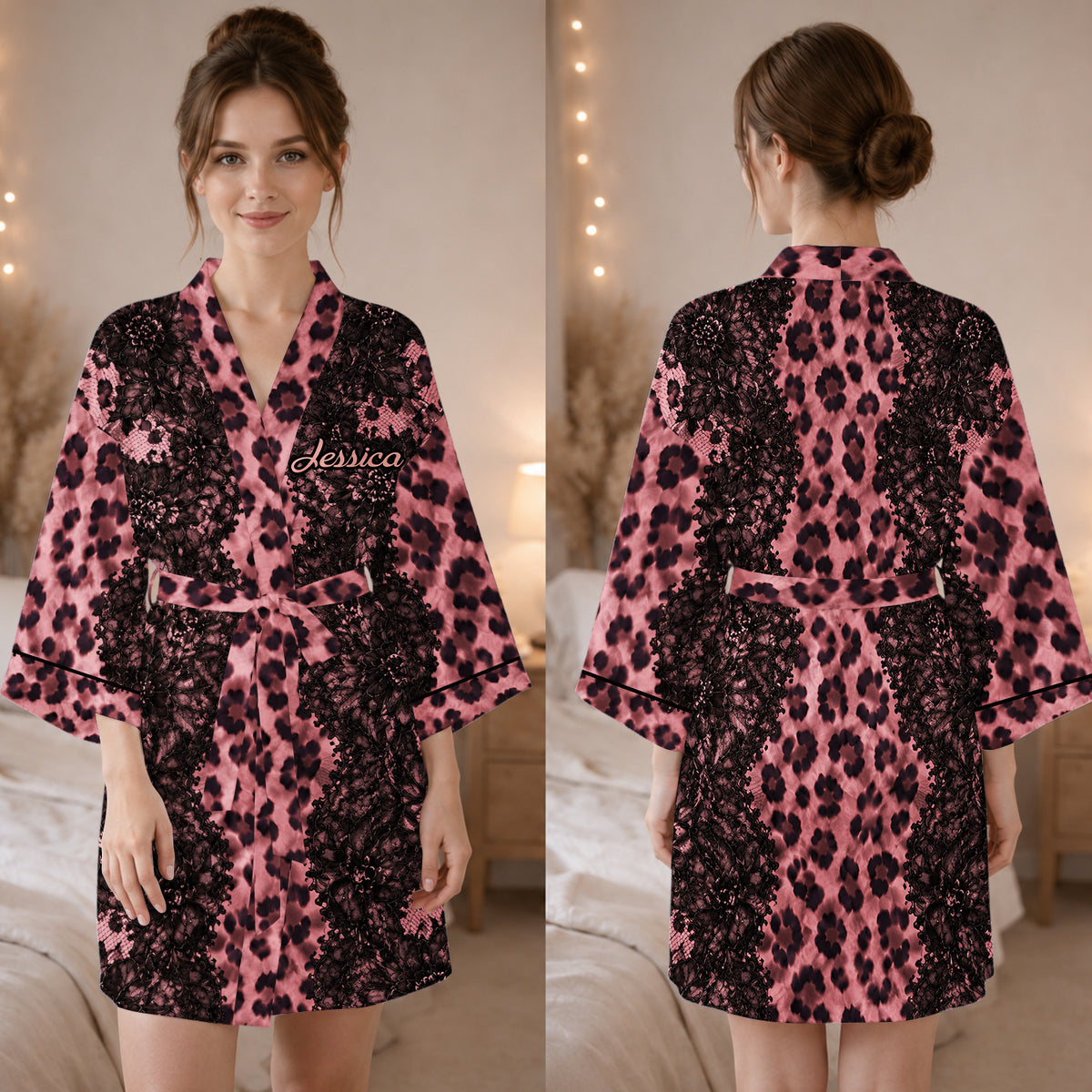 Untamed Beauty - Personalized Self Love Satin Robe