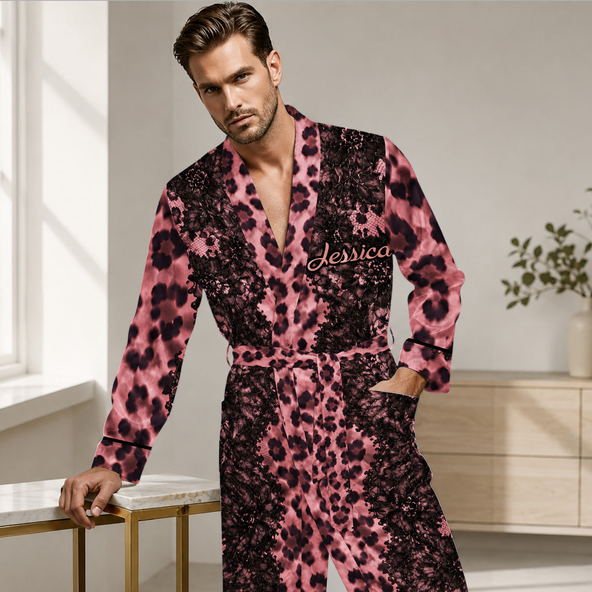 Untamed Beauty - Personalized Self Love Satin Robe