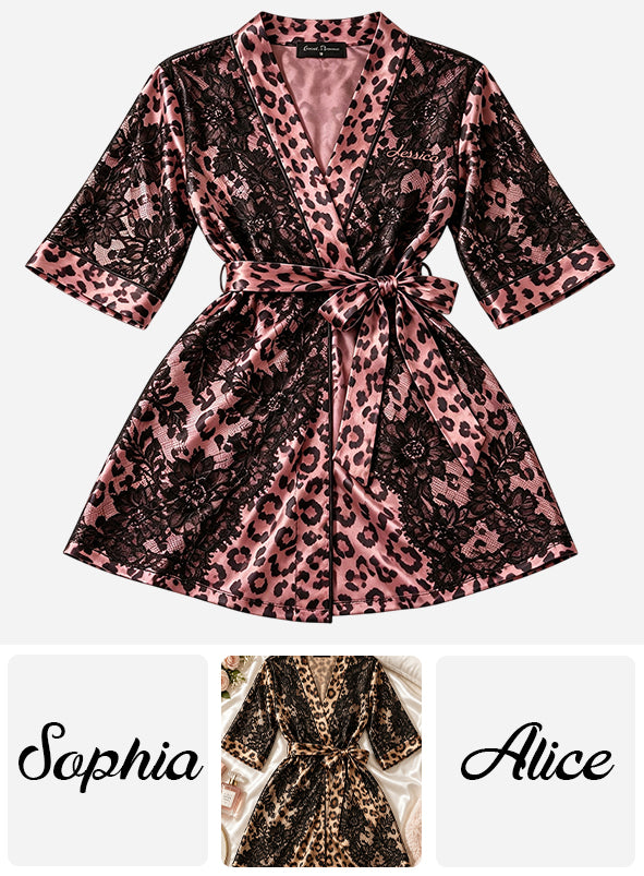 Untamed Beauty - Personalized Self Love Satin Robe