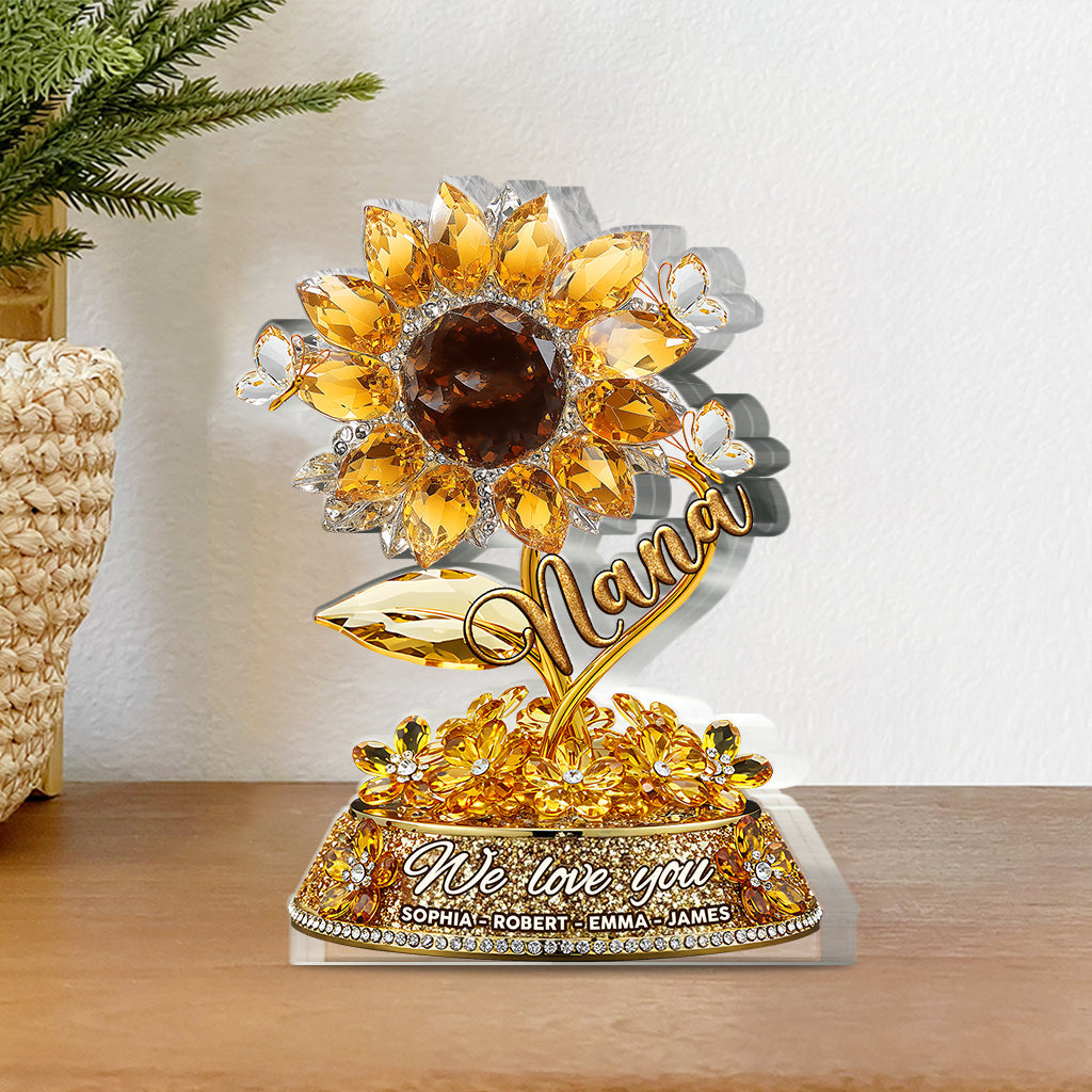 I Love You - Personalized Mother Custom Shaped Acrylic Plaque