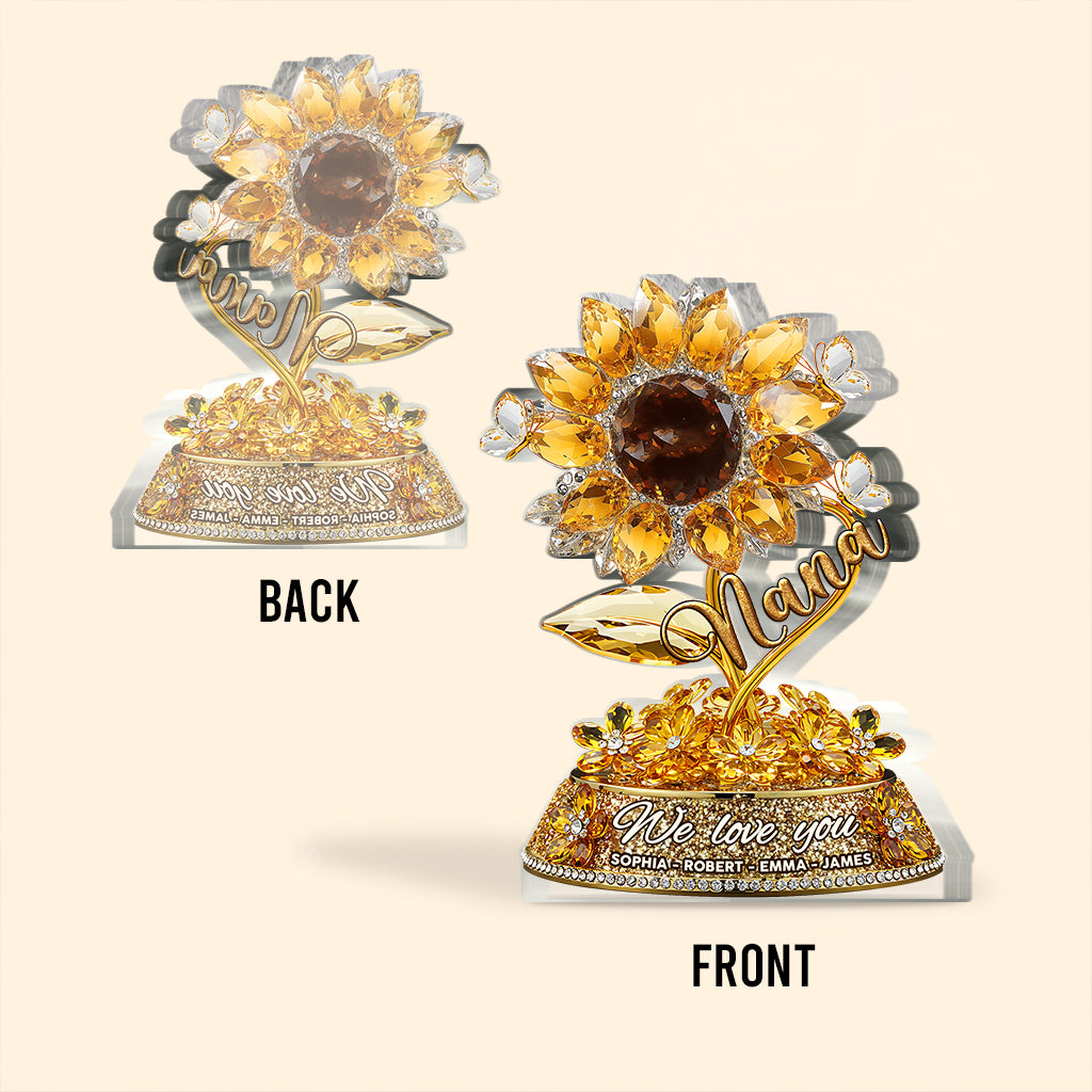 I Love You - Personalized Mother Custom Shaped Acrylic Plaque