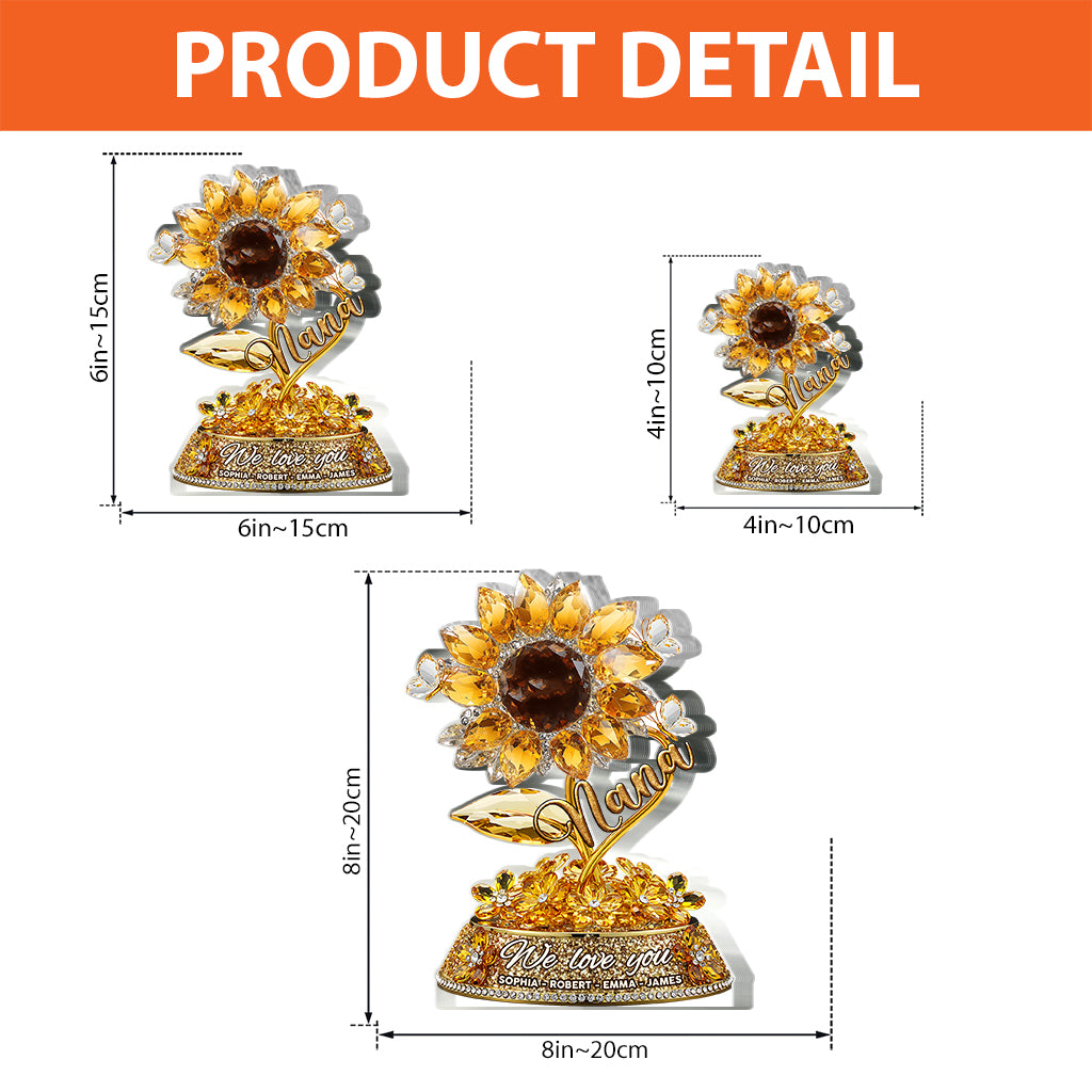 I Love You - Personalized Mother Custom Shaped Acrylic Plaque