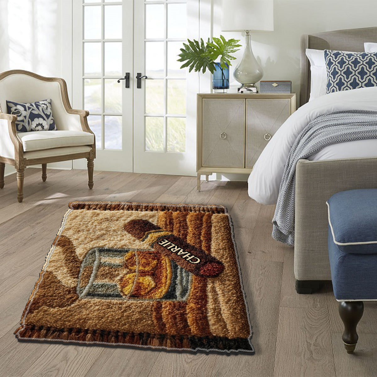 Unique Gift For Whiskey, Bourbon, Cigar... Lovers - Personalized Whisky Non-Slip Tufted Rug
