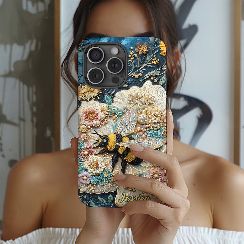 Bee Kind - Personalized Bee Full Print Phone Case