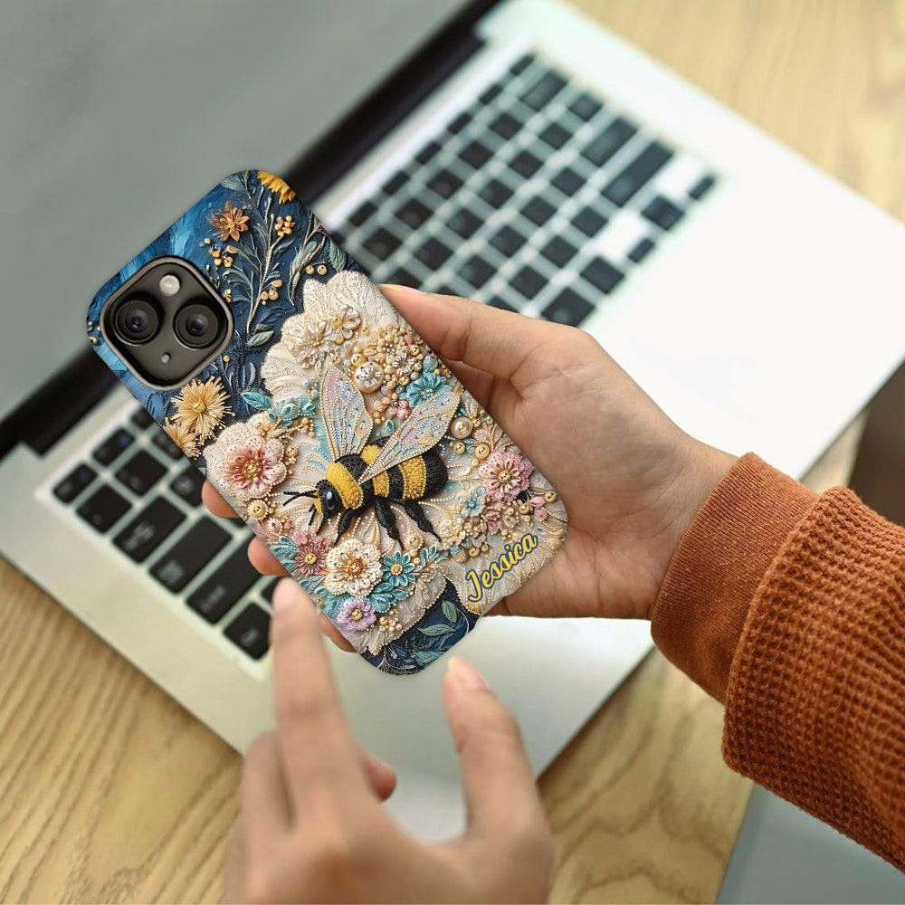 Bee Kind - Personalized Bee Full Print Phone Case