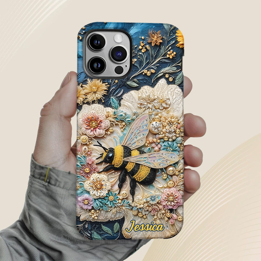 Bee Kind - Personalized Bee Full Print Phone Case