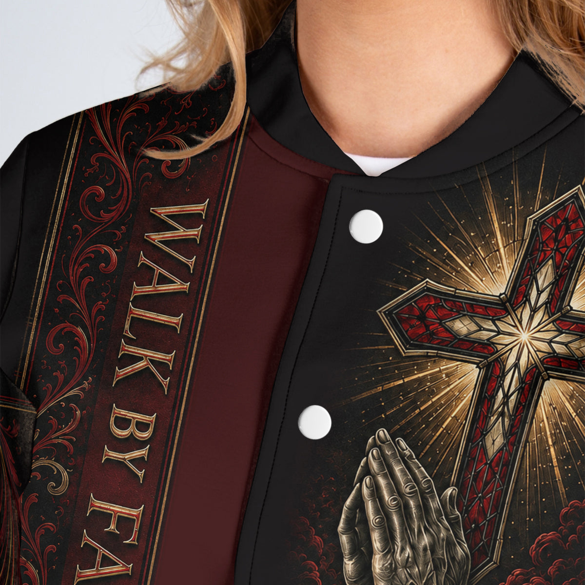 Walk By Faith - Personalized Christian Varsity Jacket