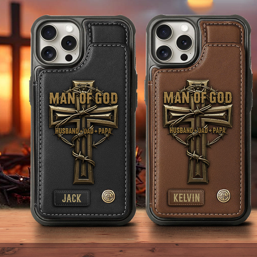 Man Of God - Personalized Christian Wallet Phone Case