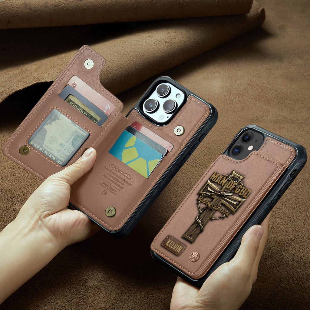 Man Of God - Personalized Christian Wallet Phone Case