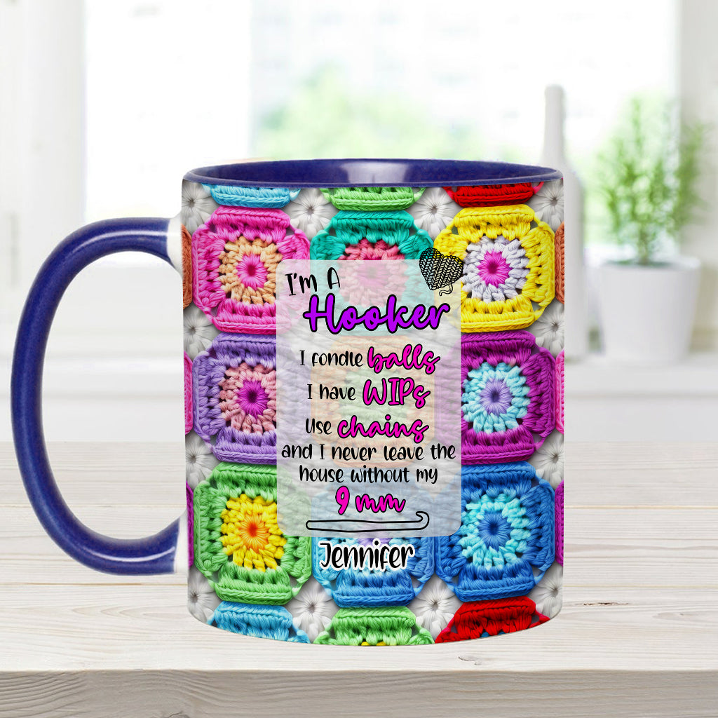 Crochet Lover Gift - Personalized Crocheting Accent Mug