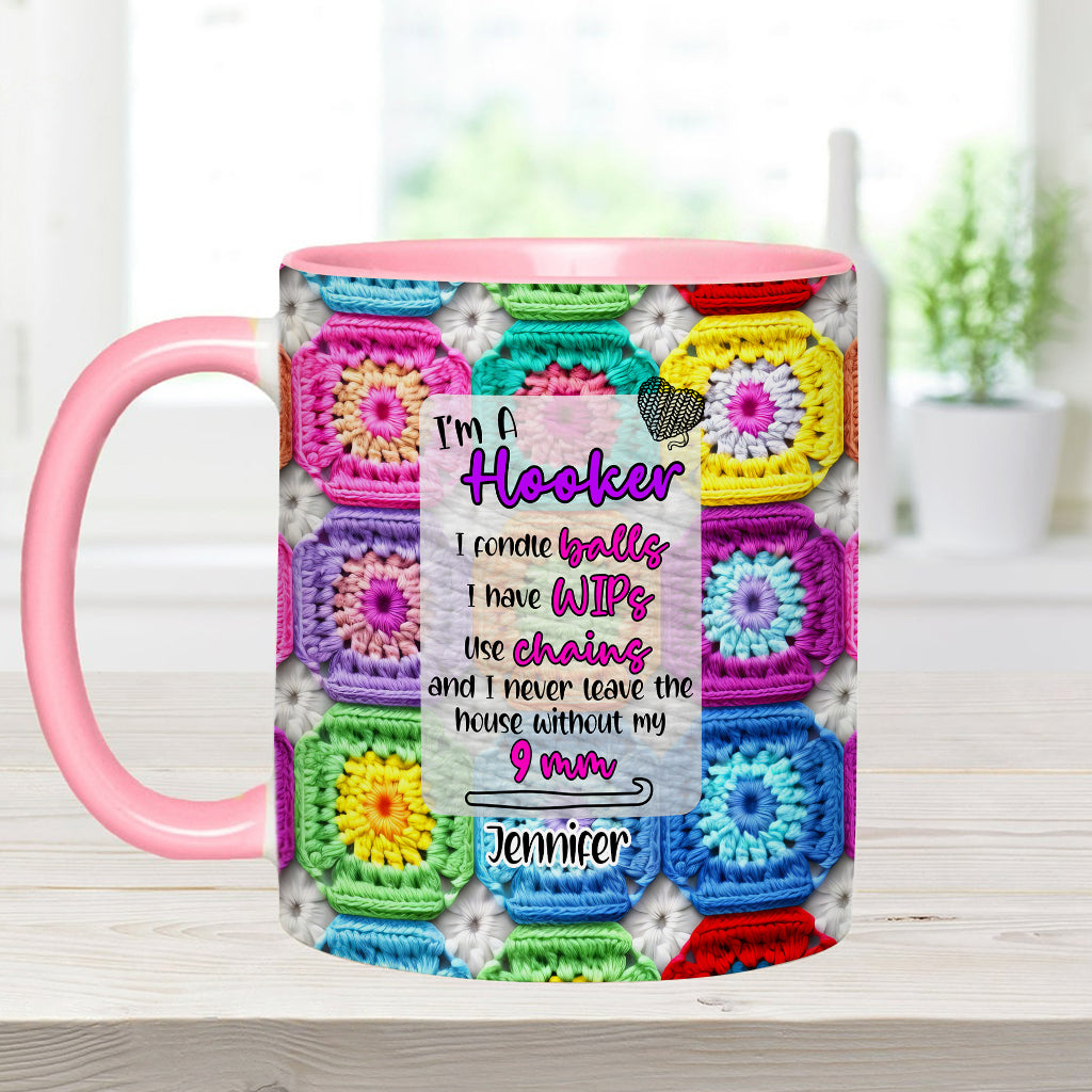 Crochet Lover Gift - Personalized Crocheting Accent Mug