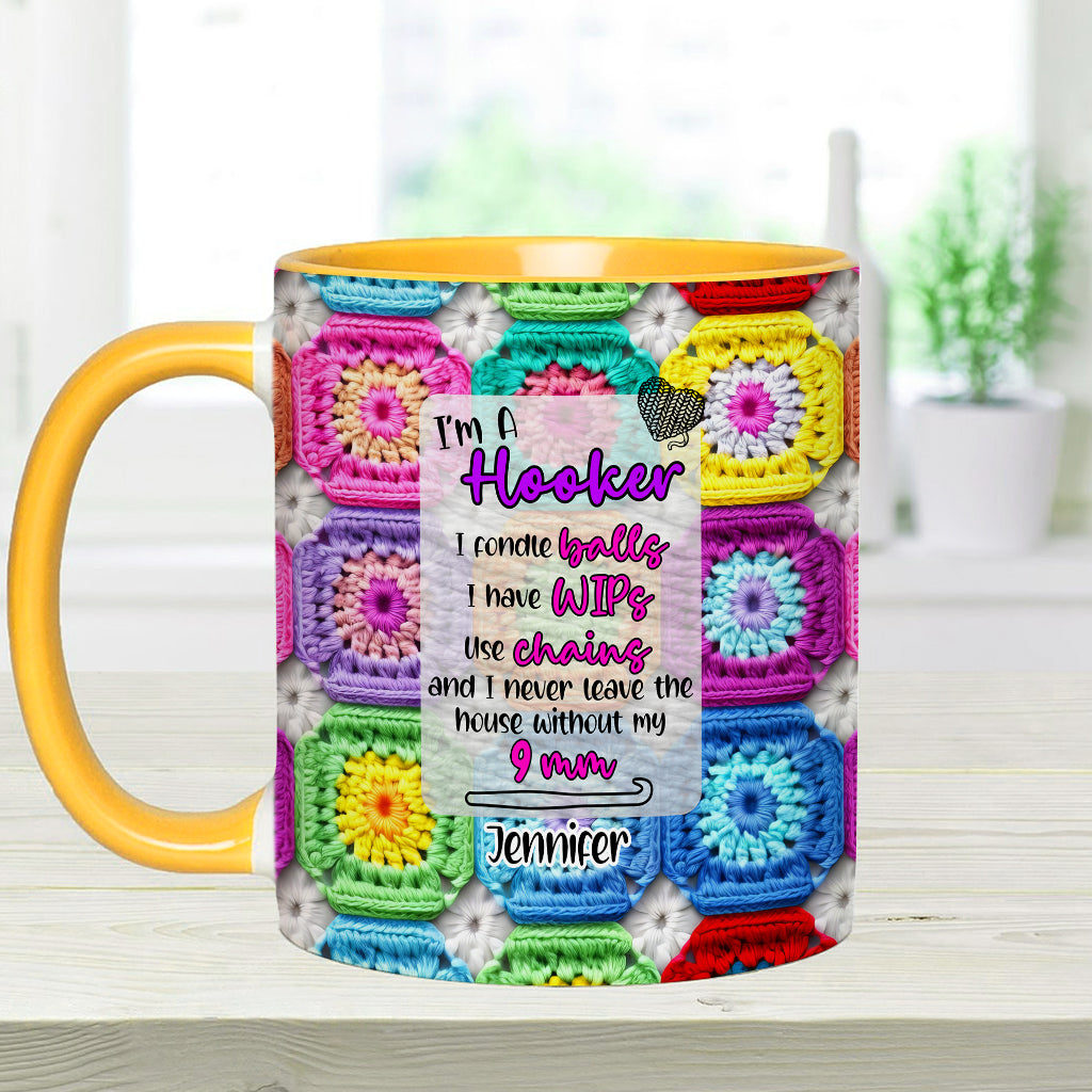 Crochet Lover Gift - Personalized Crocheting Accent Mug