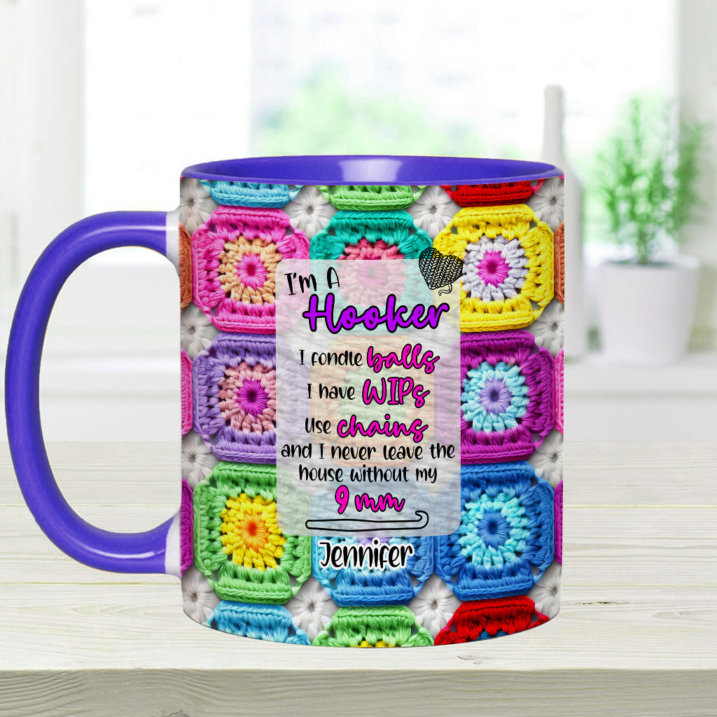 Crochet Lover Gift - Personalized Crocheting Accent Mug