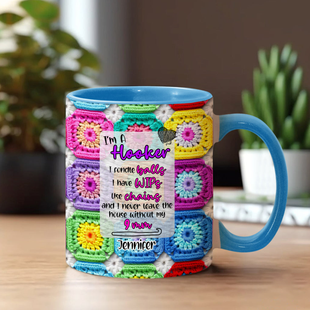 Crochet Lover Gift - Personalized Crocheting Accent Mug