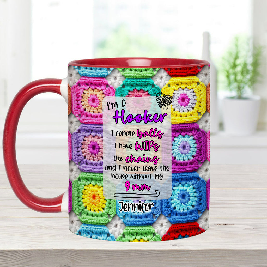 Crochet Lover Gift - Personalized Crocheting Accent Mug