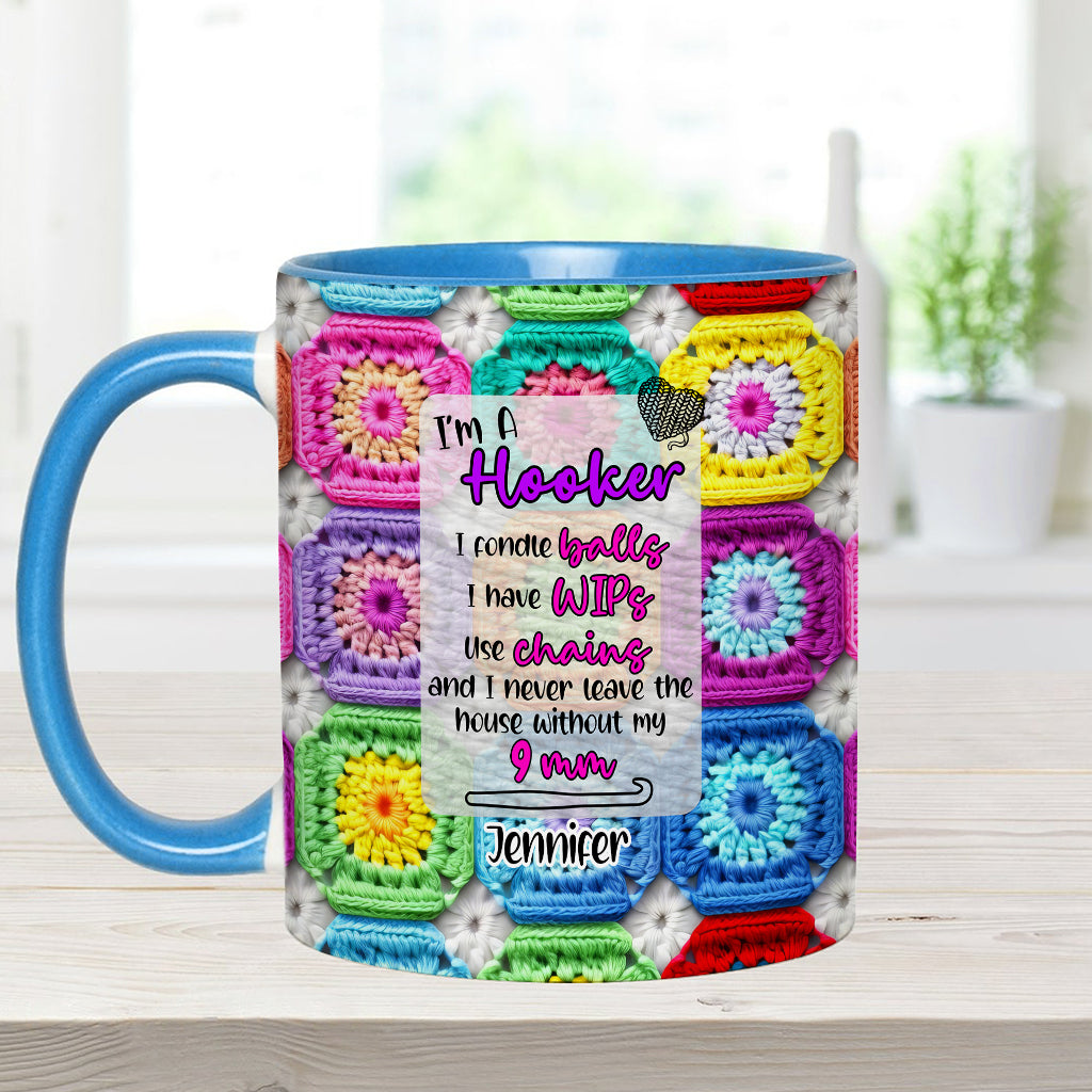 Crochet Lover Gift - Personalized Crocheting Accent Mug