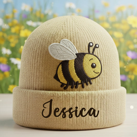 Love Bees - Personalized Bee Beanie Hat